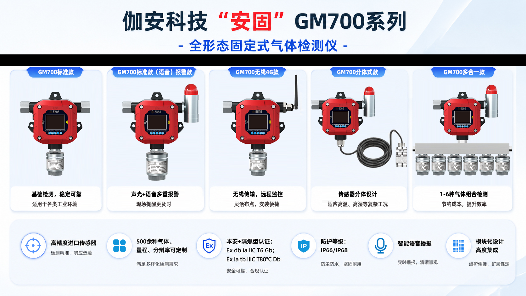 固定式气体检测仪 GM700